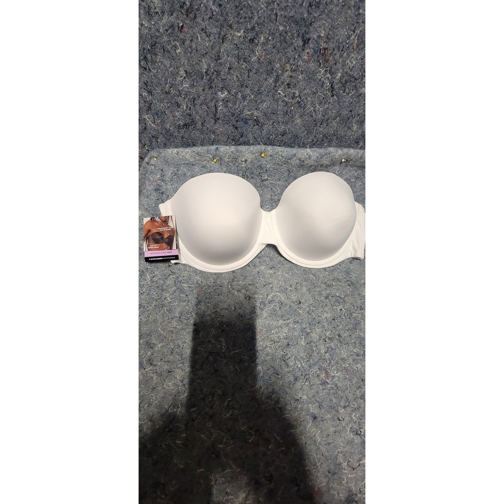 Maidenform Basically Sexy Strapless Lift White w/Straps Size 40D